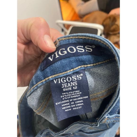 Vigoss Girls’ Patched Jeggings Size 12 - Picture 10 of 13